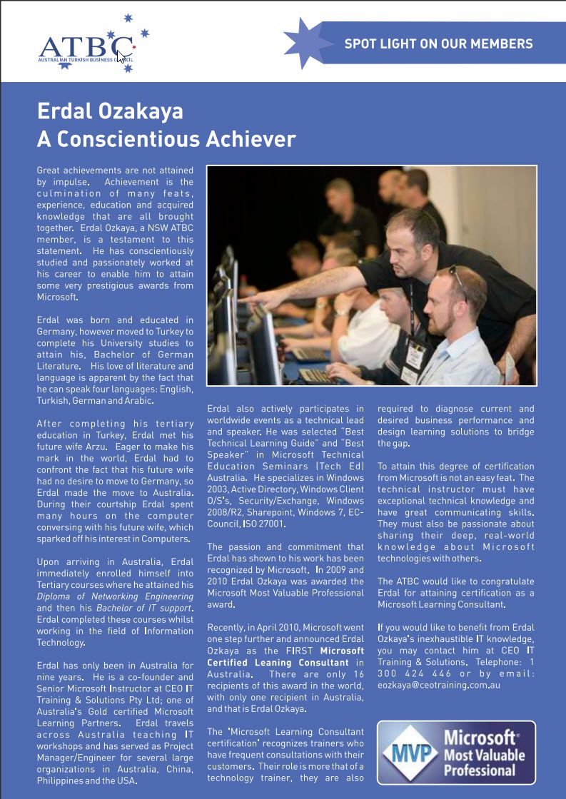 Conscientious Achiever, Erdal Ozkaya 2 Conscientious Achiever
