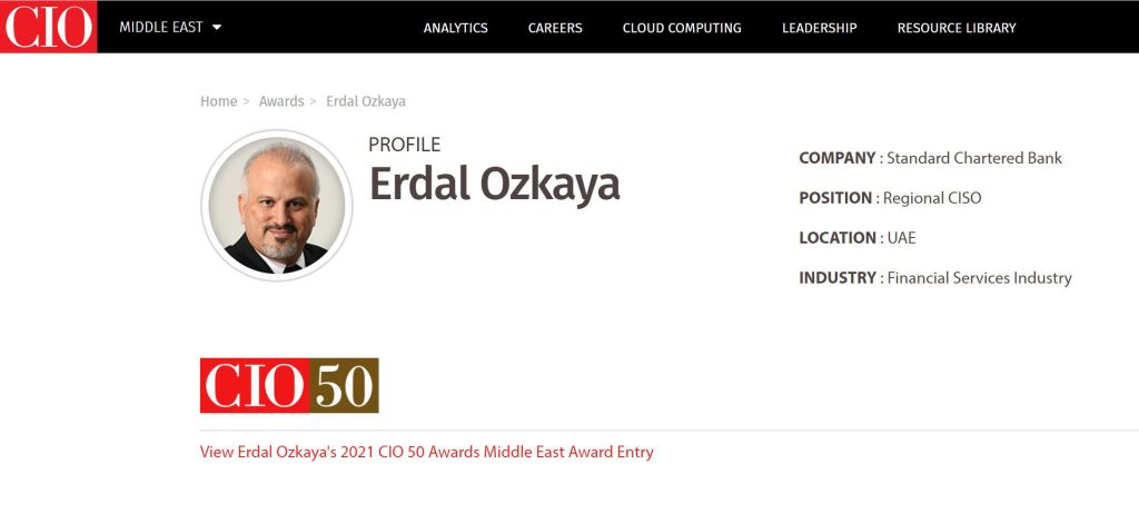 CIO 50 Middle East Award 5 CIO50Profi