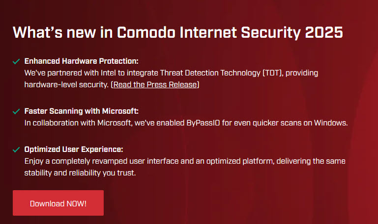 Comodo Internet Security 2025 Technical Review