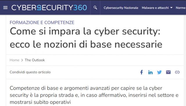 How to learn cybersecurity, Great Tips from Italy 2 How to learn cybersecurity